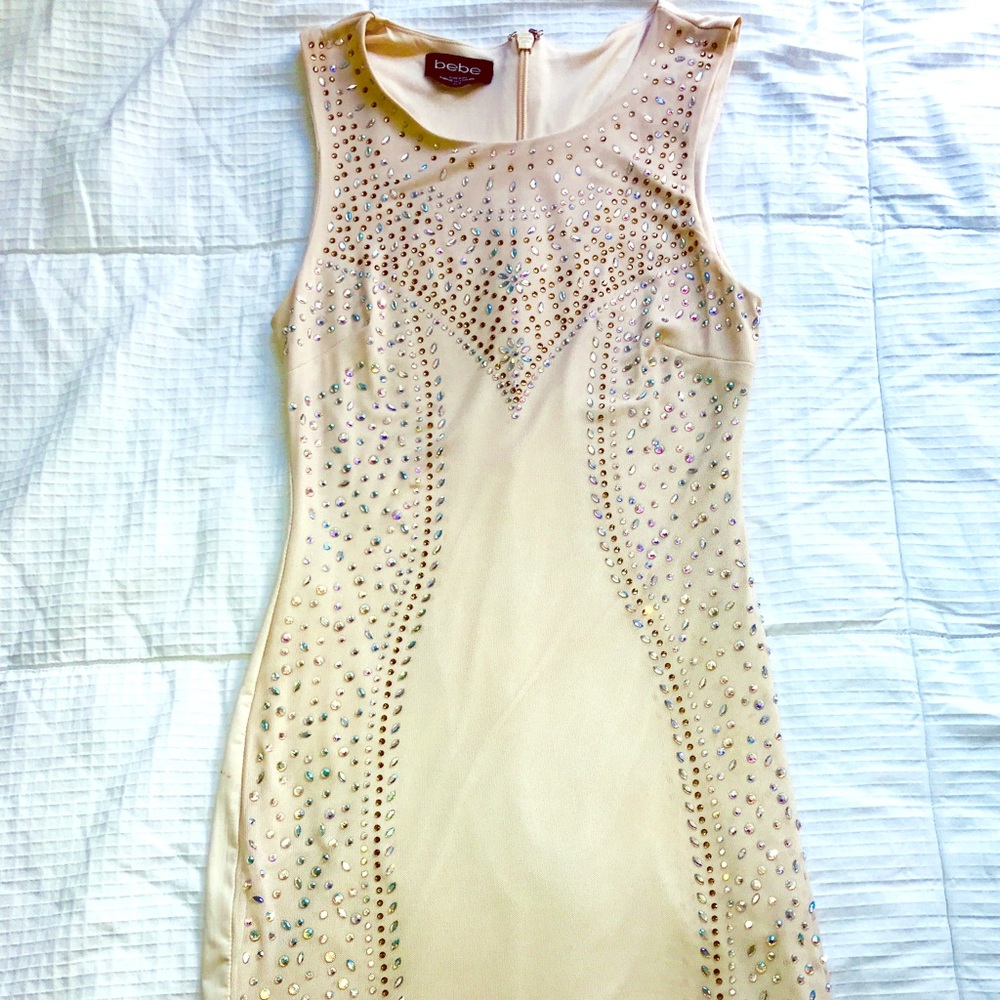 Bebe Rhinestone Party Dress - Picture 2 of 6